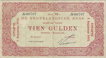 10 gulden 1914 Bankbiljet 37-1